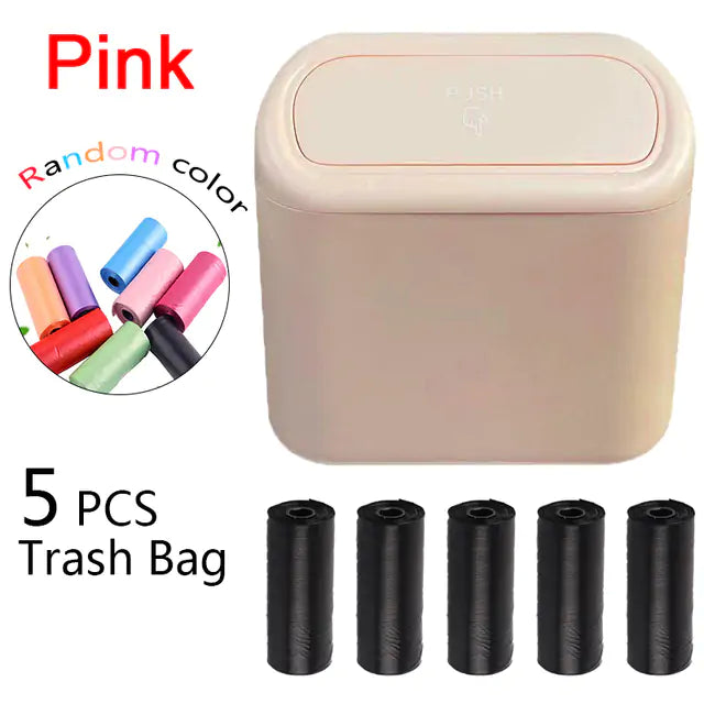 Car Trash Can with Lid